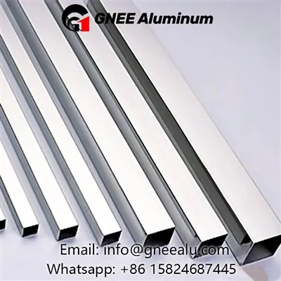 Tuyau carré en aluminium 6061